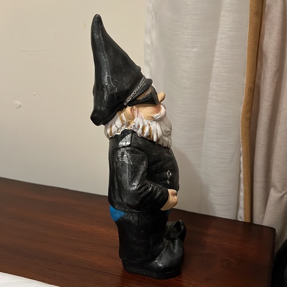 Vintage HARLEY DAVIDSON Biker Gnome  Motorcycle Leather Man Cave Decor - Picture 6 of 16